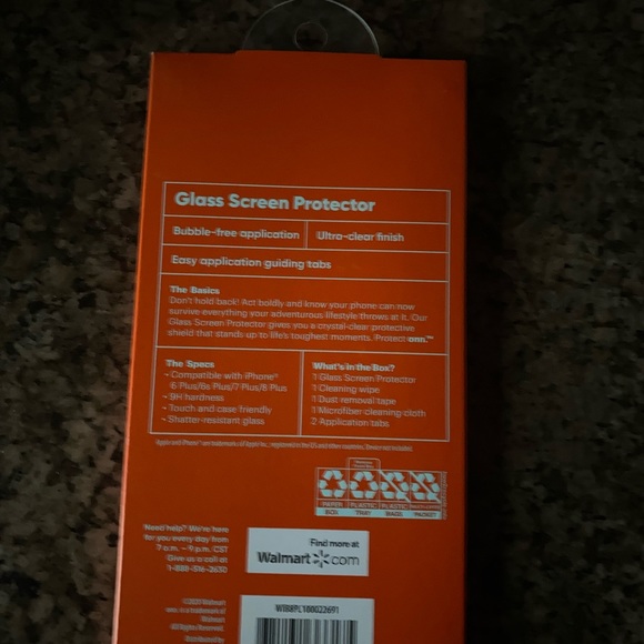 Glass Screen Protector Iphone 6 Plus/6 S Plus/7 Plus/8 Plus - Picture 2 of 2